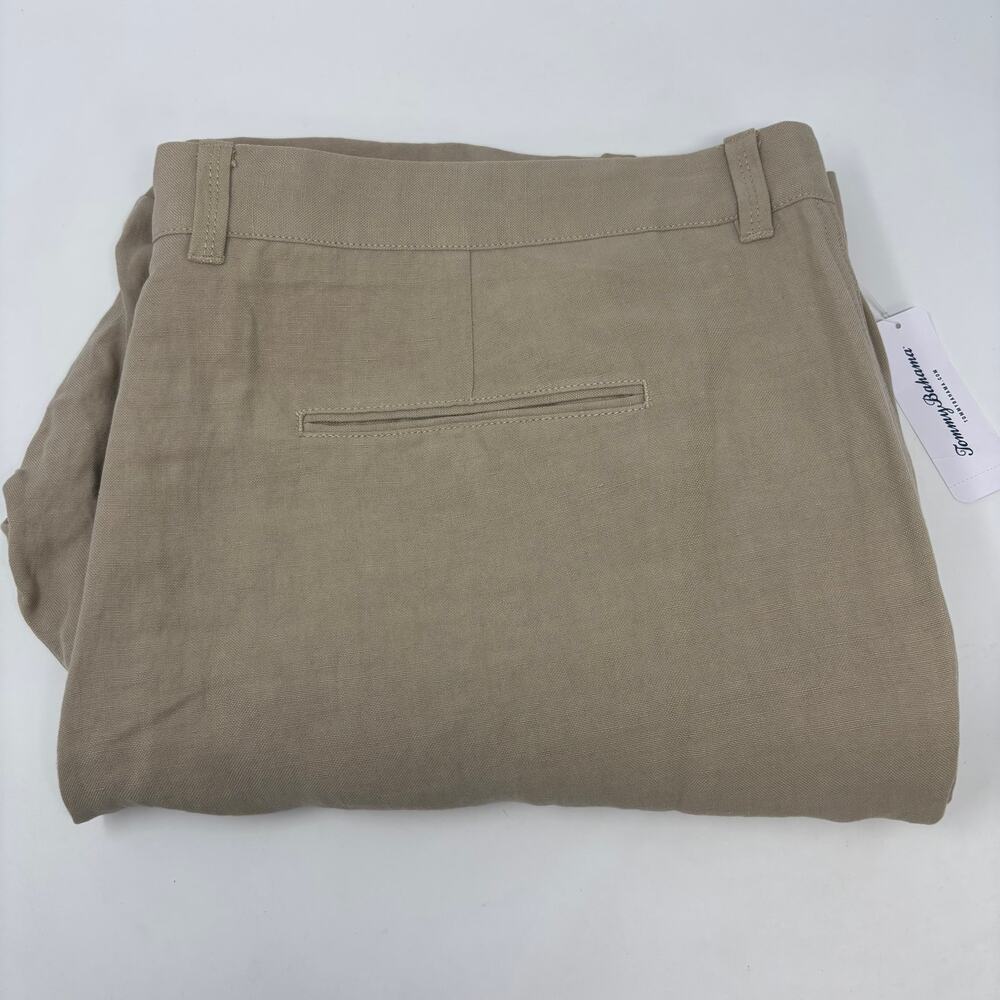 Tommy Bahama Mens 44x32 Light Brown Linen Blend Natural Khaki Pants NWT